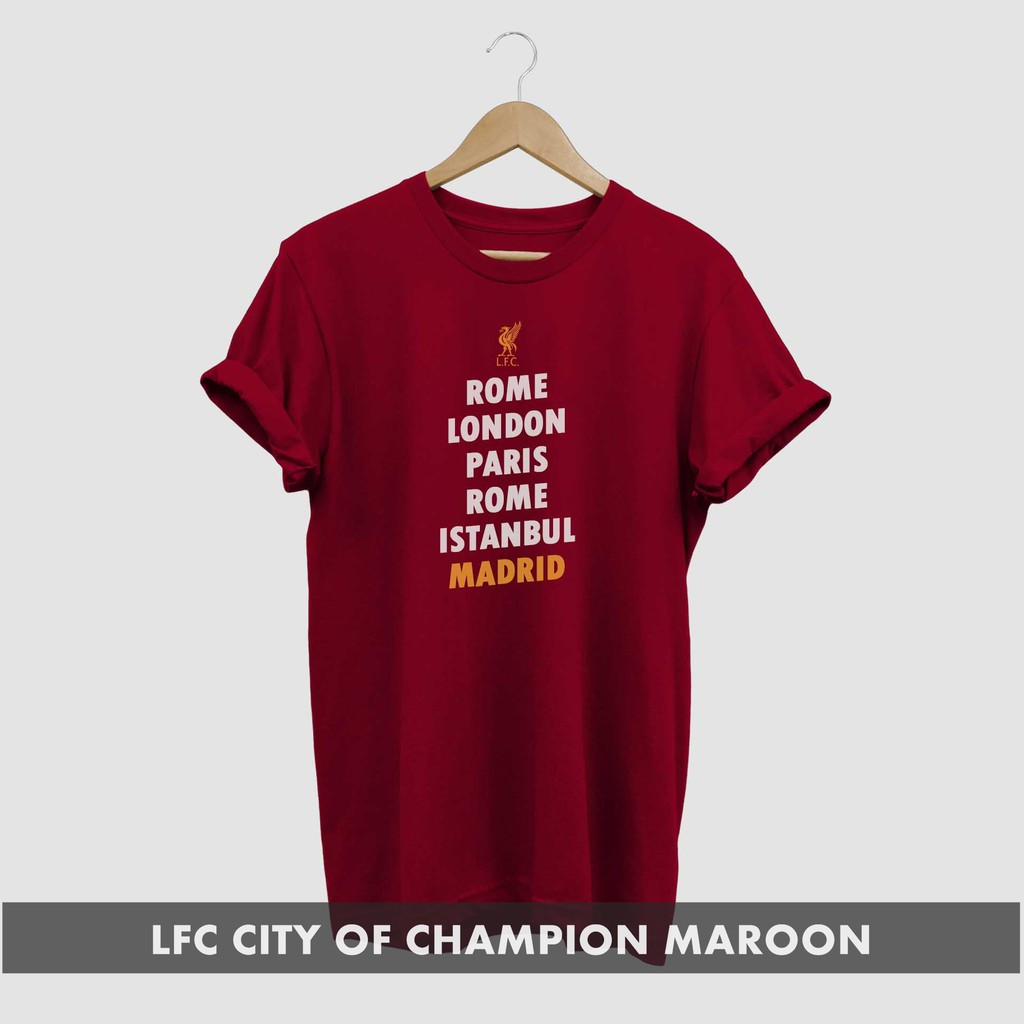 KAOS COWO JUMBO 2XL 3XL 4XL 5XL LIVERPOOL FC CITY OF CHAMPION JUMBO