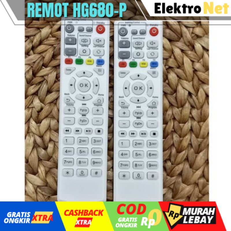 REMOT STB HG680P BARU MENGGUNAKAN BATRAI AA