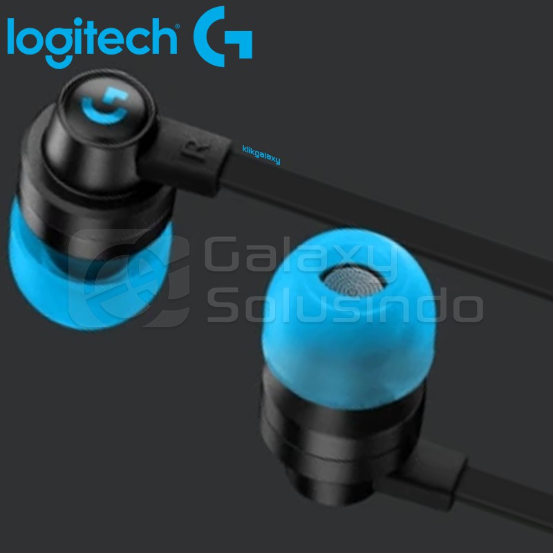 Logitech G333 Black In-Ear Gaming Earphone - Hitam