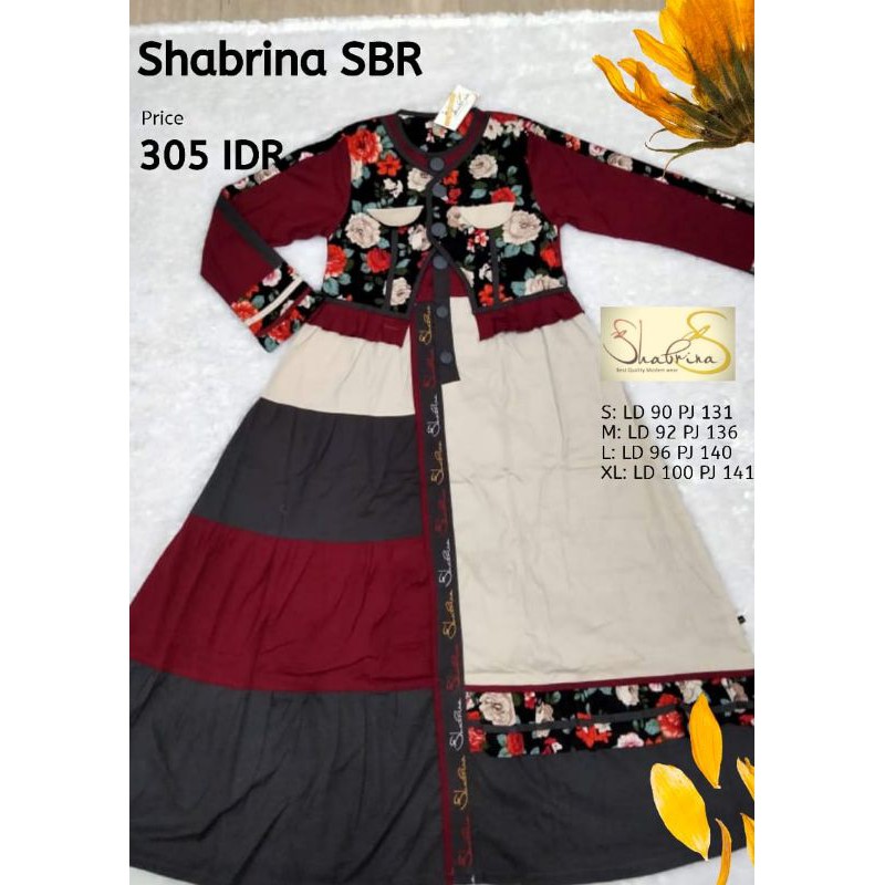 Terbaru gamis Shabrina SBR original