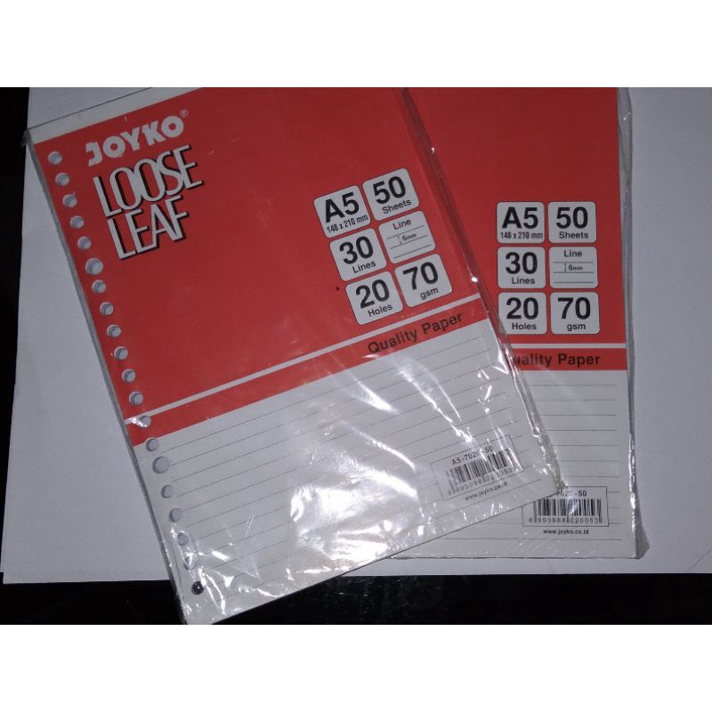 

LOOSE LEAF A5 DOT PLAIN GARIS