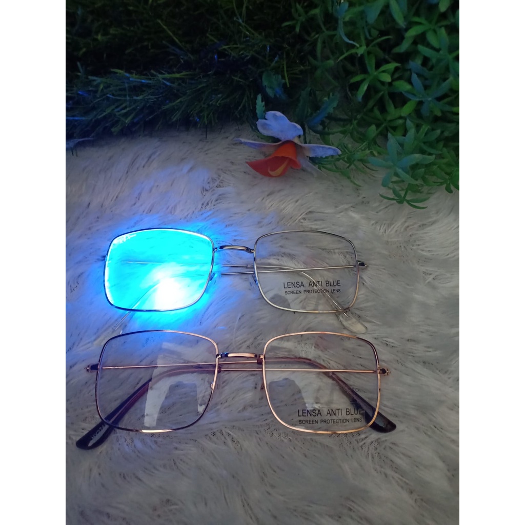 KACAMATA FRAME BESI HY274AB.IA/KACAMATA ANTIRADIASI CEWEK/COWOK/KACAMATA KOMPUTER/
