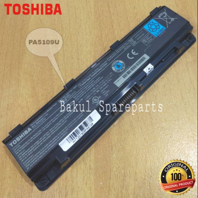 Baterai Laptop TOSHIBA Satellite C40 C40-A C40D C40D-A C40t C40t-A PA5109 Original