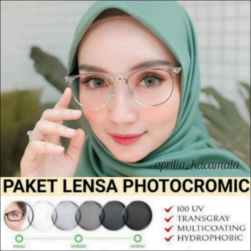 KACAMATA 6214 MURAH PAKET LENSA PHOTOCROMIC GREY