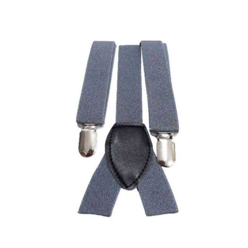 SUSPENDER BRETEL DEWASA PRIA WANITA TALI KODOK MODEL JOJON-Abu