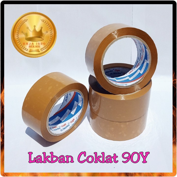 Lakban Coklat 90 Yard 45 Mm Lakban Besar St Morita Murah