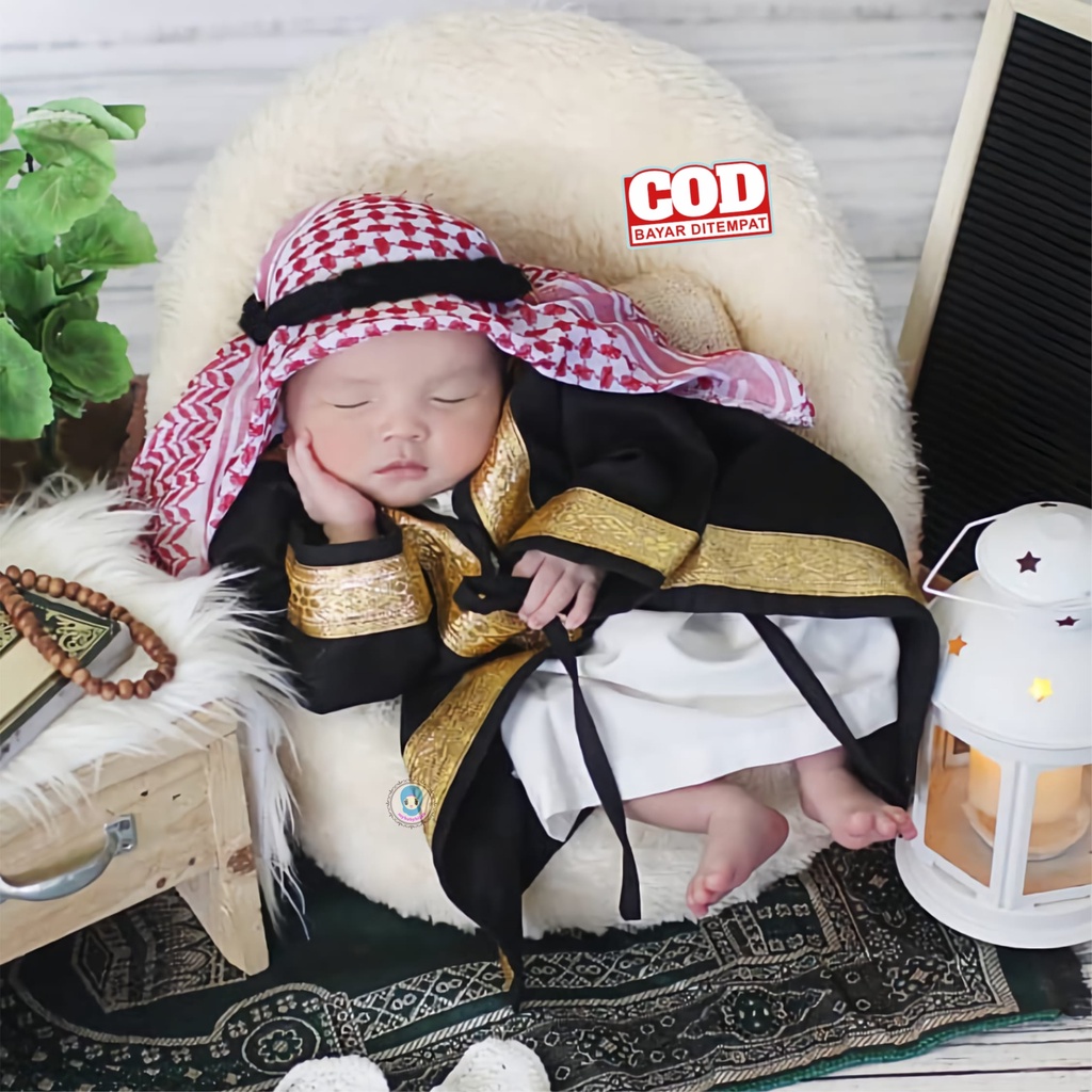 COD Baju Gamis Aqiqoh Newborn Bayi Baru Lahir Laki Laki Cowok By Mybabyhijab