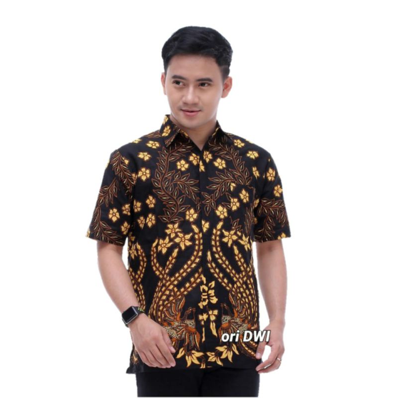 PROMO ASLI Risna Batik JUMBO HRB093 Hem Batik Pria Pendek Premium M L XL XXL XXXL 3L 4L 5L pria TOP.-HEM JMB mprit