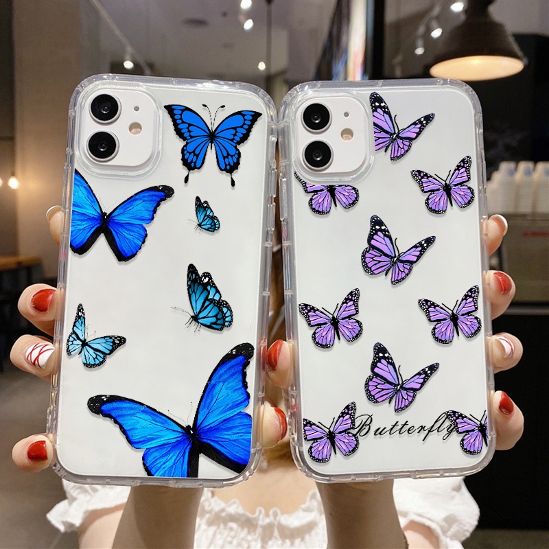 Soft Case Motif Kupu-Kupu Untuk Samsung A32 A52 A73 A71 A73 A750 A7 2018 A33 A31 A51 A52S A03 A03S A13 A12 A21S A20 A3022 A50S A30S