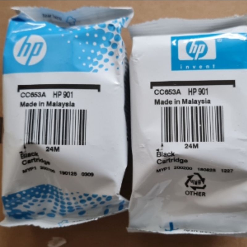 Cartridge hp 901 black original segel losepack