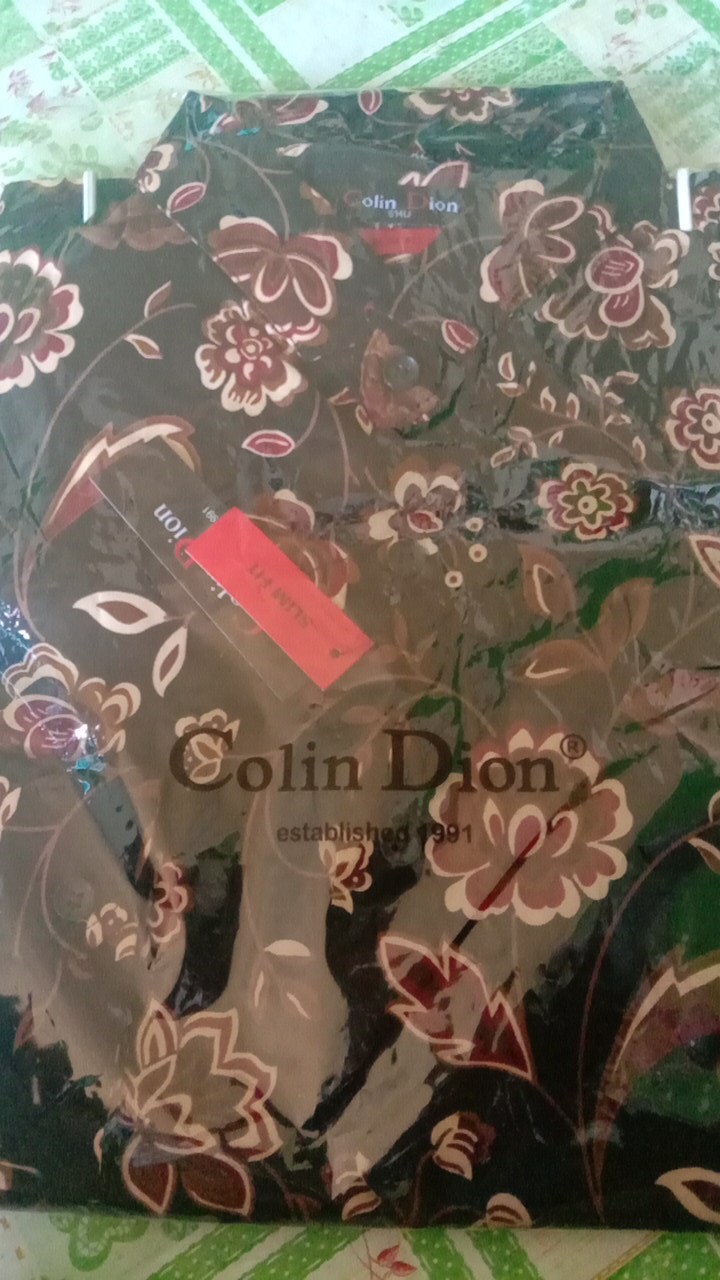 Colin Dion | Baju Batik Pria Coklat | Kemeja Batik Pria Slimfit Lengan Panjang Cd160