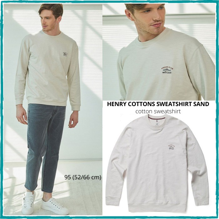 Sweater Branded Pria - HENRY COTTONS SWEATSHIRT