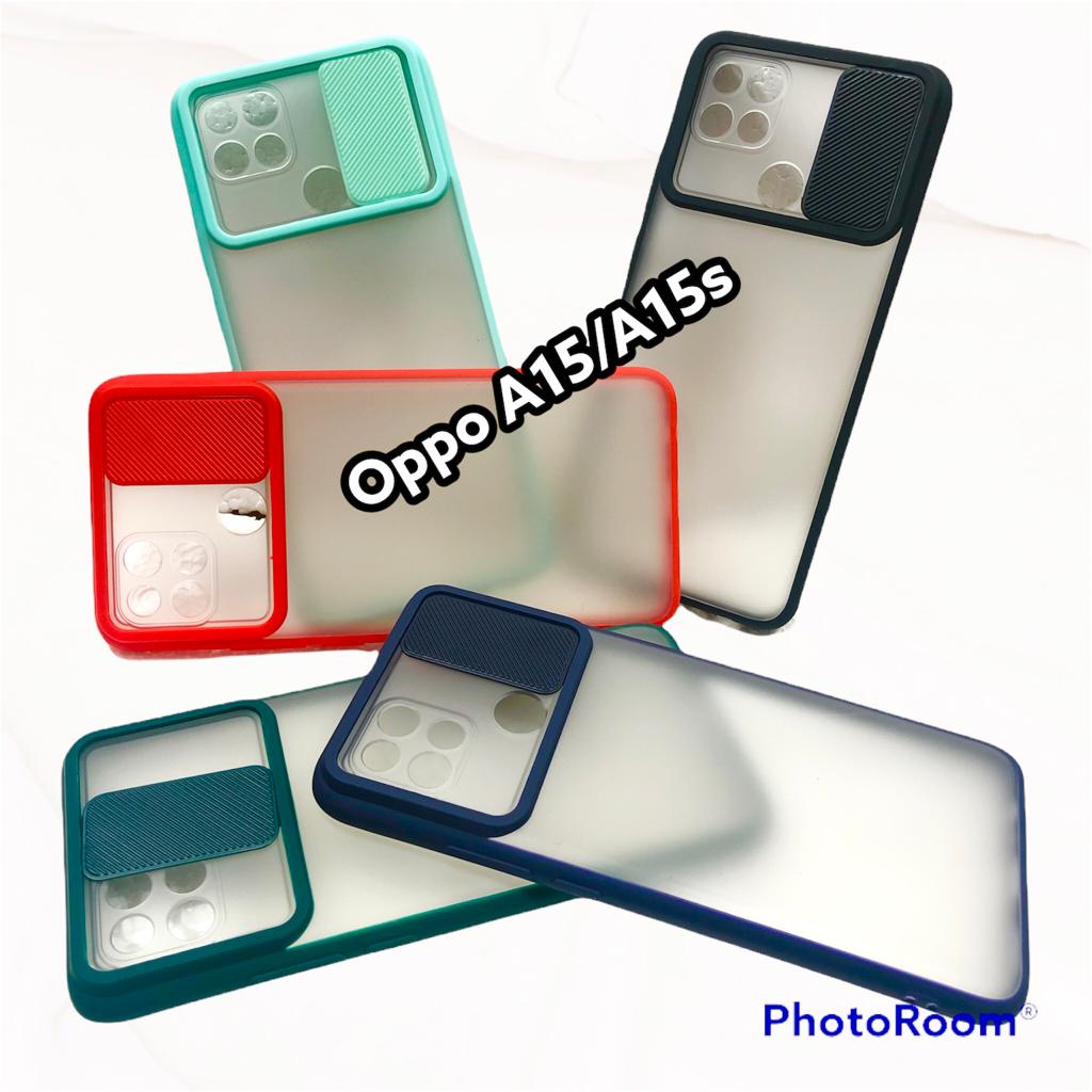 SOFTCASE OPPO A15 2020 A15S SOFT CASE MATTE CAMERA SLIDING SLIDE PROTECTOR CASING SILIKON TANPA TALI