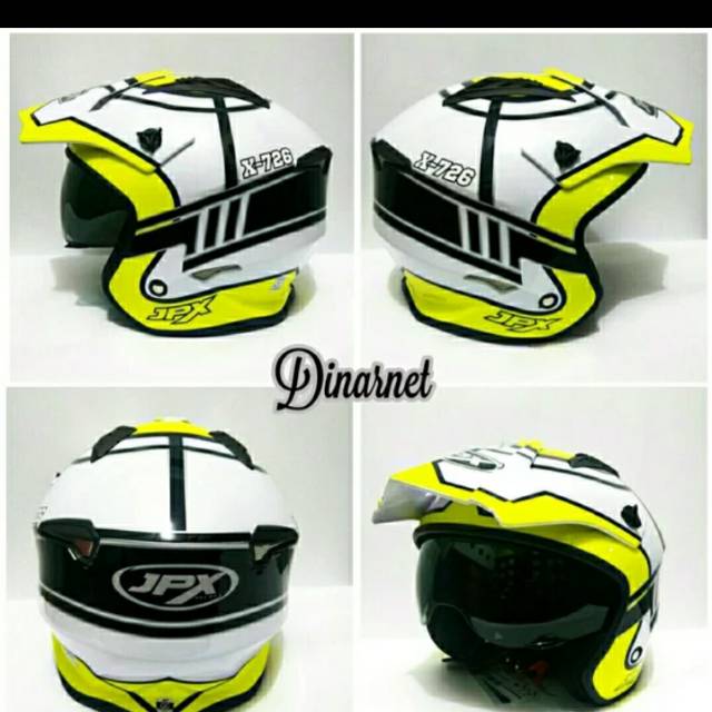Jual Helm Cross Jpx Fox 1 Full Face Standar SNI Trail Trabas Supermoto Klx terlaris