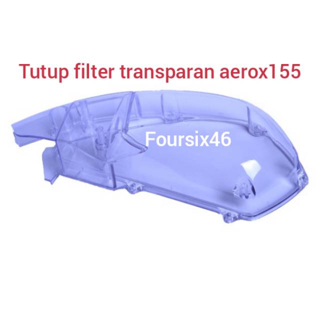 Tutup filter transparan motor aerox155 lexi jg bisa pake