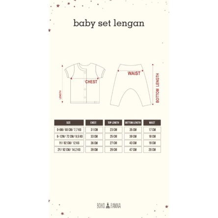 Bohopanna Baby Set Lengan / Bohobaby / Bohopana / Boho pana / Setelan Bayi / Baju Lengan Anak Lucu / Celana