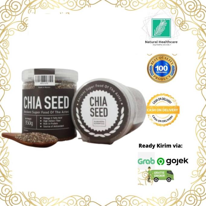 

Chia Seed Organik Isi 350 gr Kemasan Toples