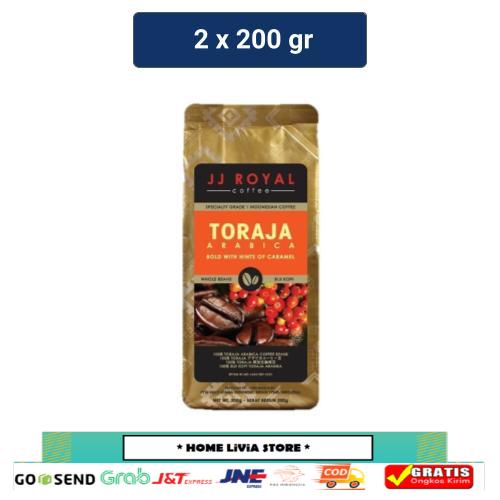 

JJ Royal Coffee Toraja Arabica Beans Bag 200gr x2