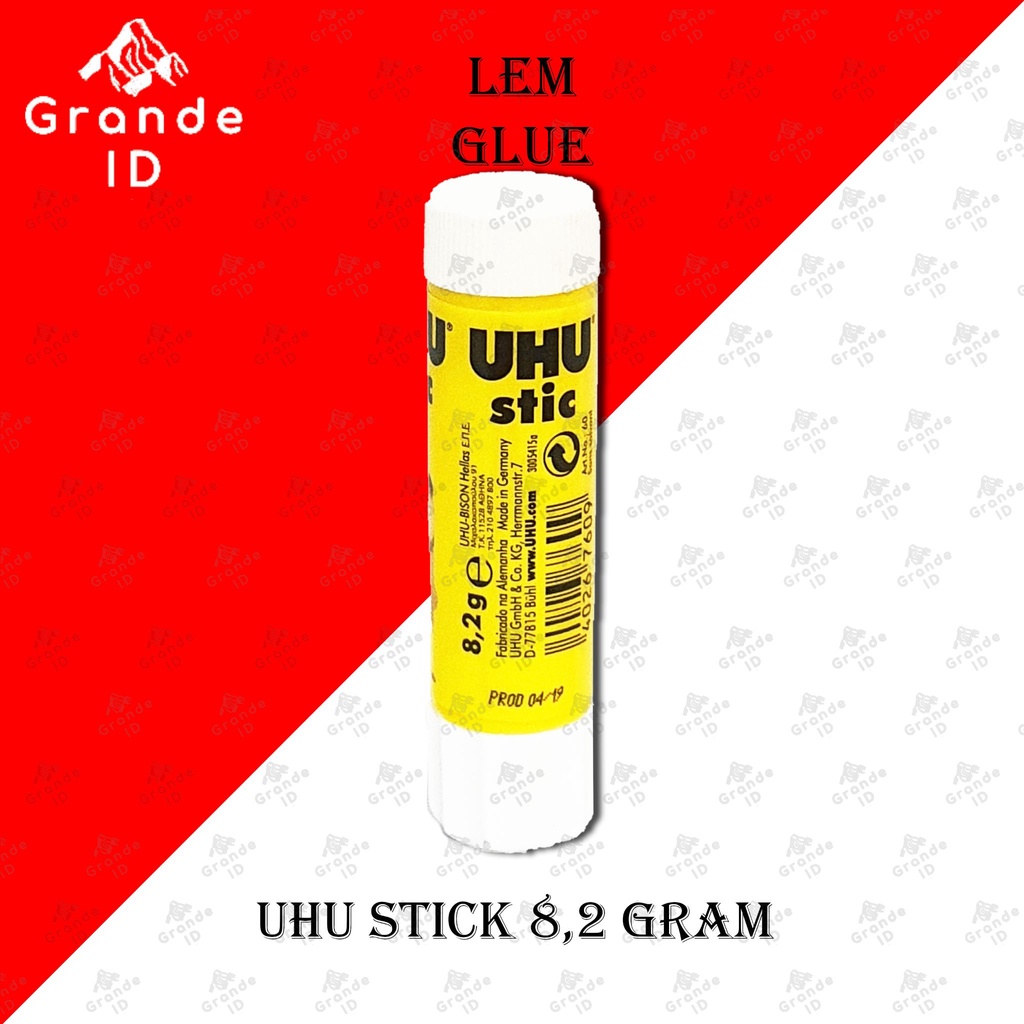 

LEM UHU GLUE STICK 8,2 GRAM LEM STIK LEM KERTAS PEREKAT SERBAGUNA