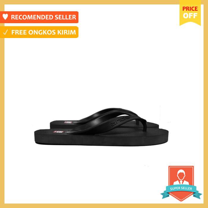Sendal Jepit Pria / Sandal Jepit Ando Hawaii In Full Black 40 - Sepatu Pria - Sandal Pria