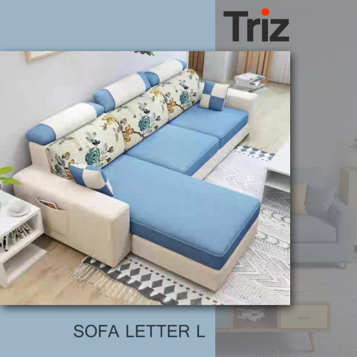 Triz Furniture Sofa Ruang Tamu Kursi Sofa Minimalis Sofa Minimalis Modern Biru