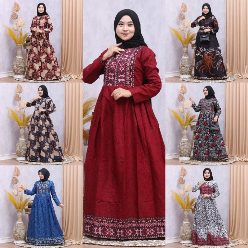 GAMIS TERBARU 2021 BUSUI BAHAN KATUN ADEM UKURAN STANDAR DAN JUMBO