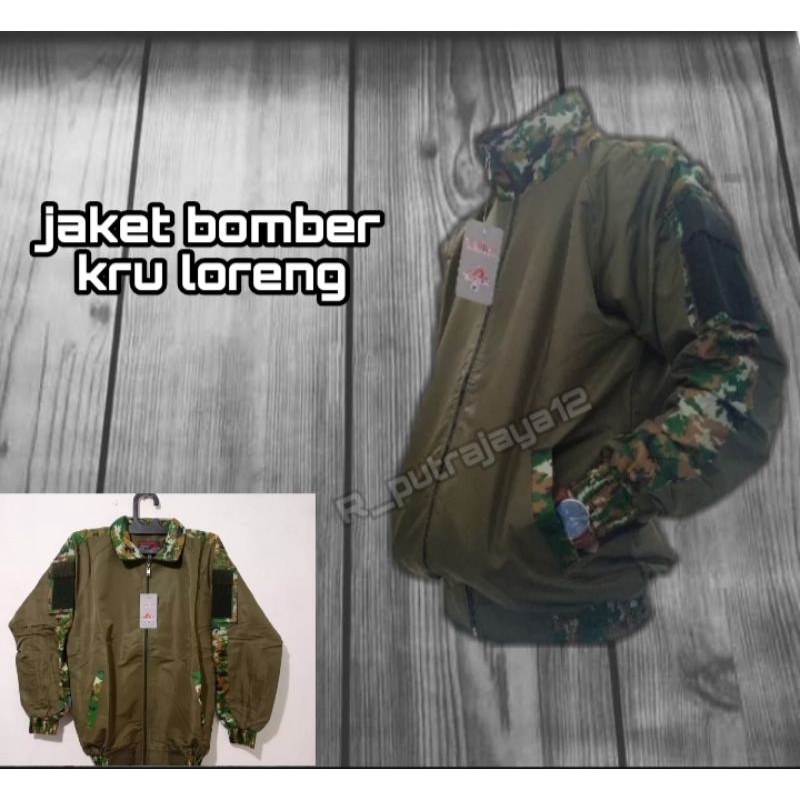 JAKET BOMBER TACTICAL/JAKET KRU/JAKET CREW BAHAN TASLAN WATERPROOF