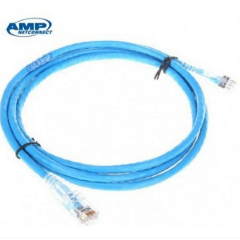 AMP UTP PatchCord Cat5e 7 Feet / AMP UTP Patch Cord Cat 5e 7 Feet Panjang 7 Feet (2 meter)