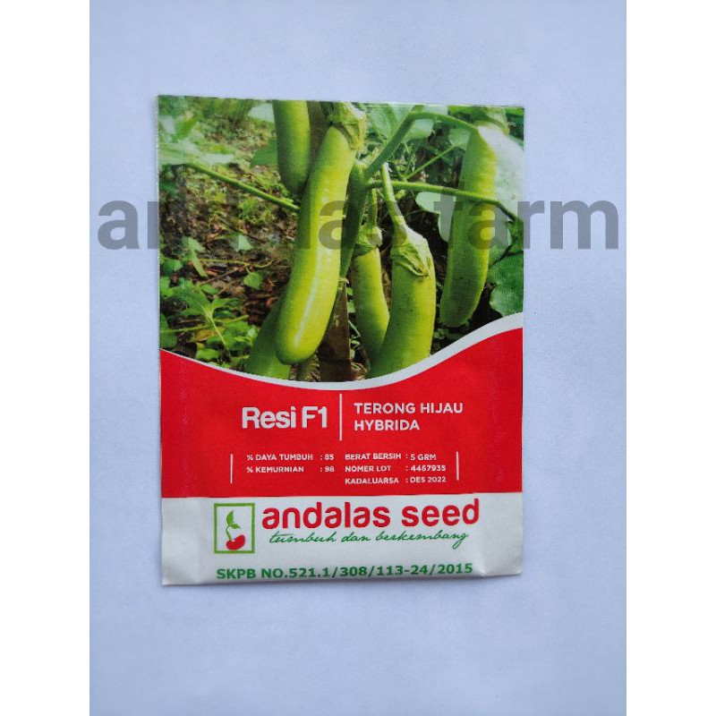 

Benih terong RESI F1 (terong hijau hibrida) @5gr