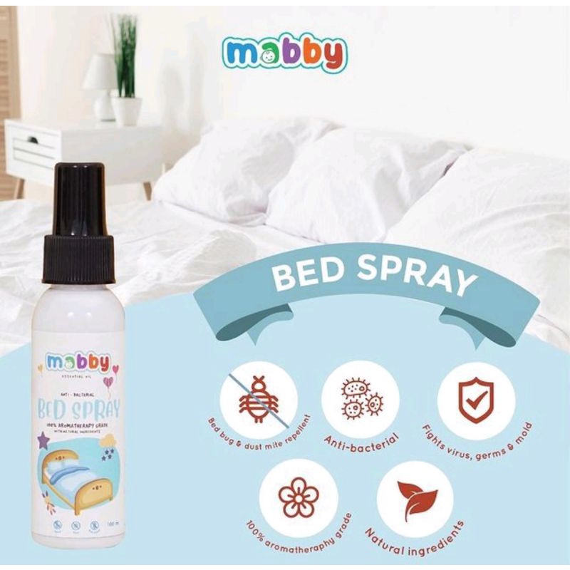 Mabby Antibacterial 100 ml (Bed Spray/Hand And Body Spray)