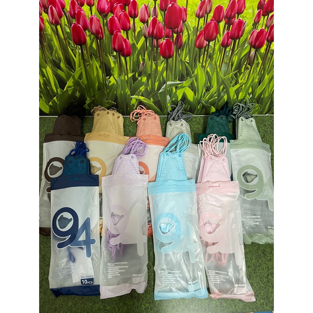 MASKER KF94 / MASKER EVO/ MASKER CONVEX MASKER KF 94 MASKER KOREA 4PLY ISI 10pc - WARNA