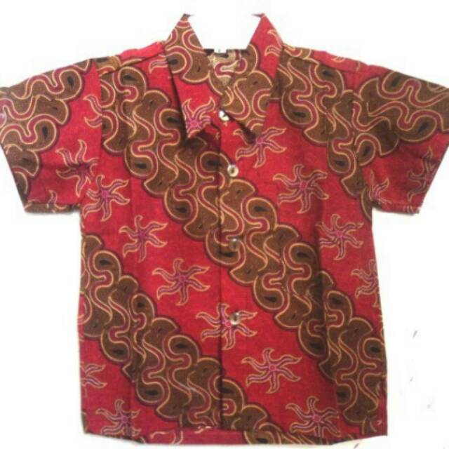 Baju Batik Anak Size L