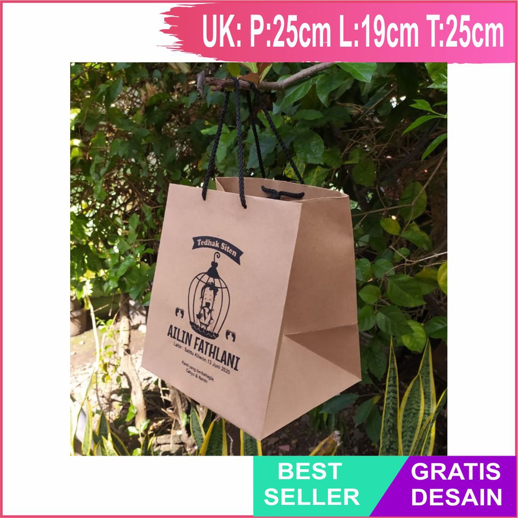 

Paperbag Bento, Paper Bag Custom, Paper Bag Sablon, Paper Bag Wadah Bento, Paperbag Sablon Murah