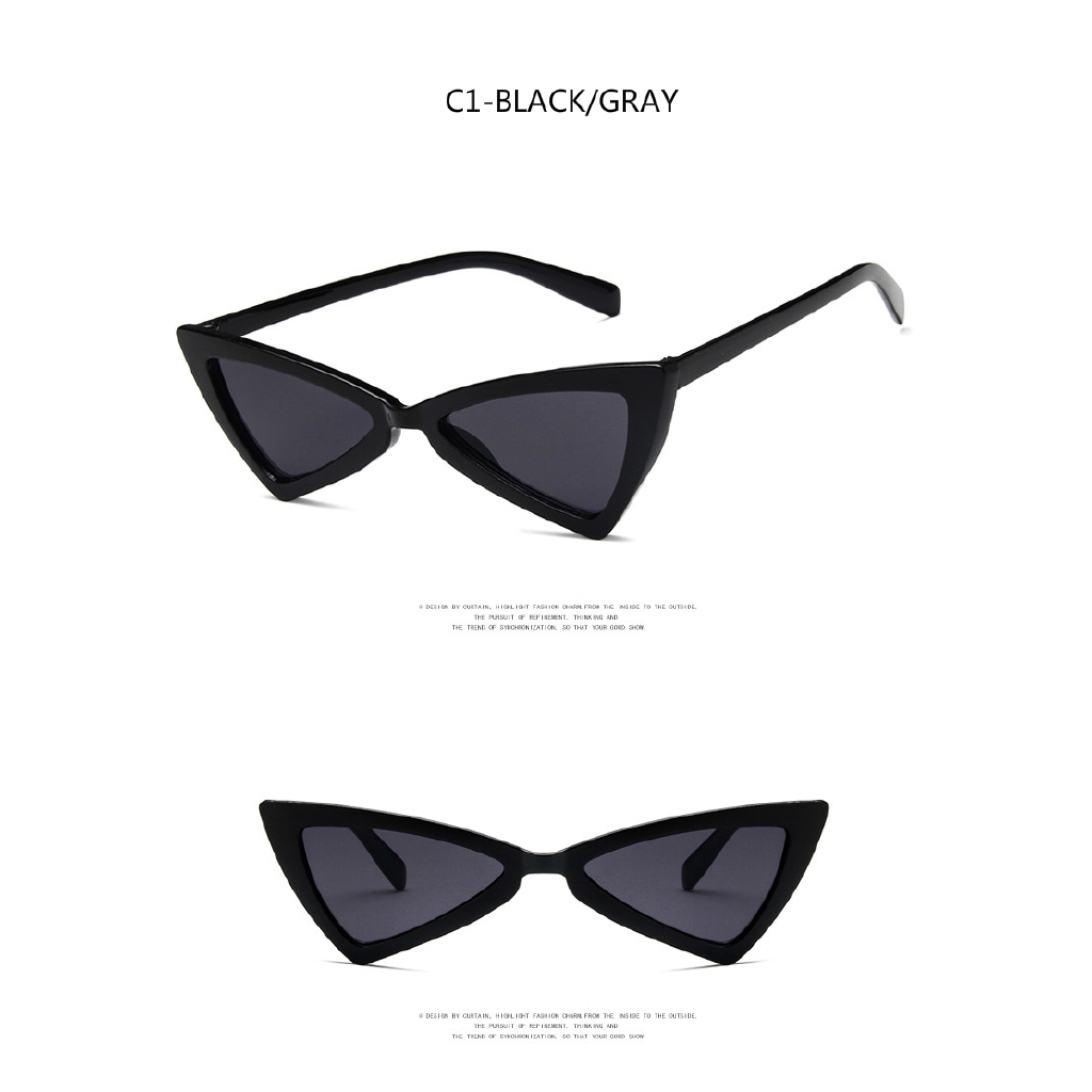 Fashion Irregular Triangle Cat Eye European and American Men's and Women's Sunglasses