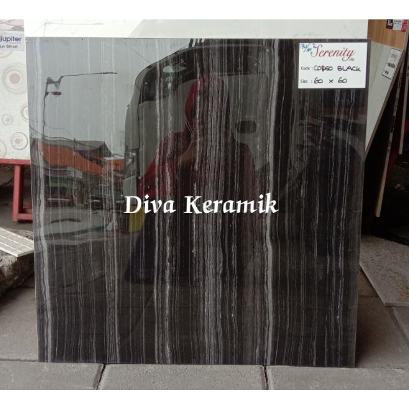 GRANITE LANTAI SERENITY CORGO BLACK 60X60