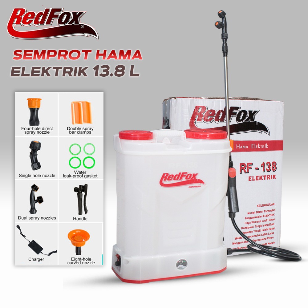 Pompa Semprot Hama Elektrik 13,8Liter REDFOX