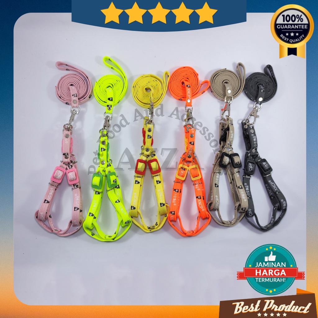 Harness Kucing Motif Premium Model Y / Tali Kucing Harness Y / Harness Kucing / Tali Tuntun Kucing Murah / Aksesoris Kucing Murah