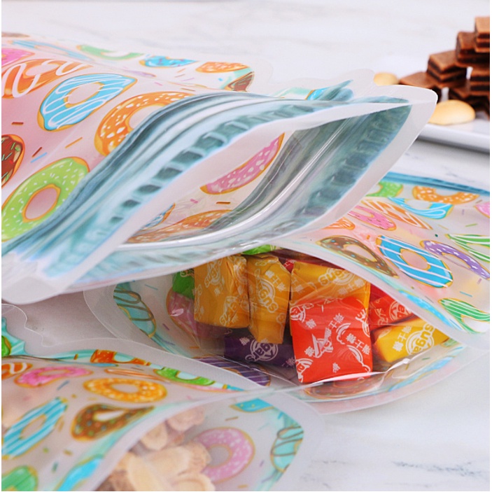 Reusable Moisture-proof Mason Bottle Ziplock Bag / Dried Fruits Snacks Tea Candies Sealed Self-supporting Storage Bag