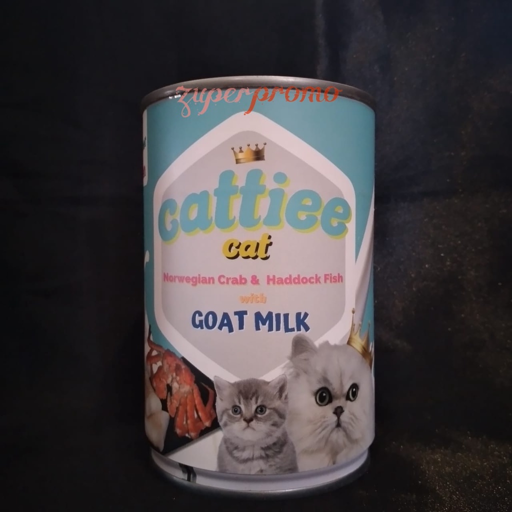 Cattiee Cat Can Mother Kitten Goat Milk 405gr / Makanan Basah Induk Anak Kucing