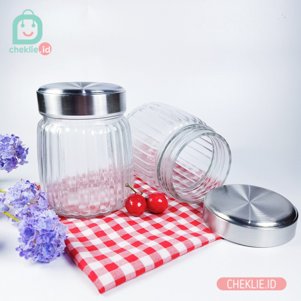 Multi purpose jar Blimbing / Toples Kue / Toples Bulat 10 cm / Kedaung Home