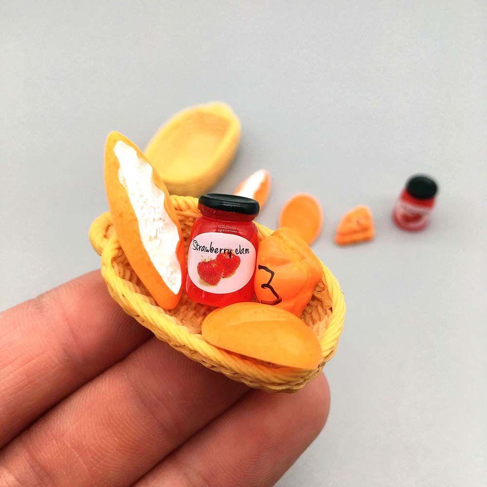 Lanfy Rumah Boneka Miniatur DIY Hadiah Untuk Anak Selai Berpura-Pura Bermain Mainan Model Dekorasi Rumah Boneka Kerajinan Aksesoris Dapur Mainan Anak
