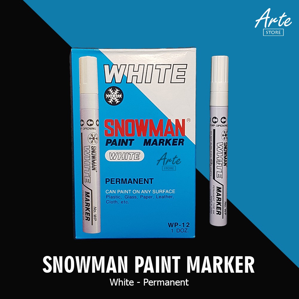 Spidol Snowman Paint Marker White WP-12