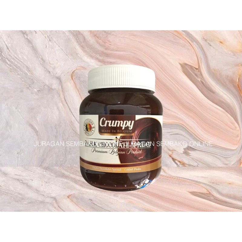 Selai Crumpy Dark Chocolate Spread 400gr / Selai coklat Import