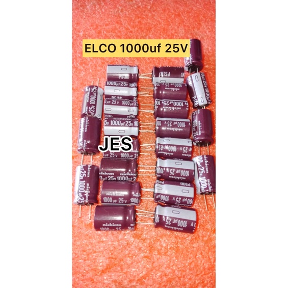 ELCO 1000uf 25V Original nichicon