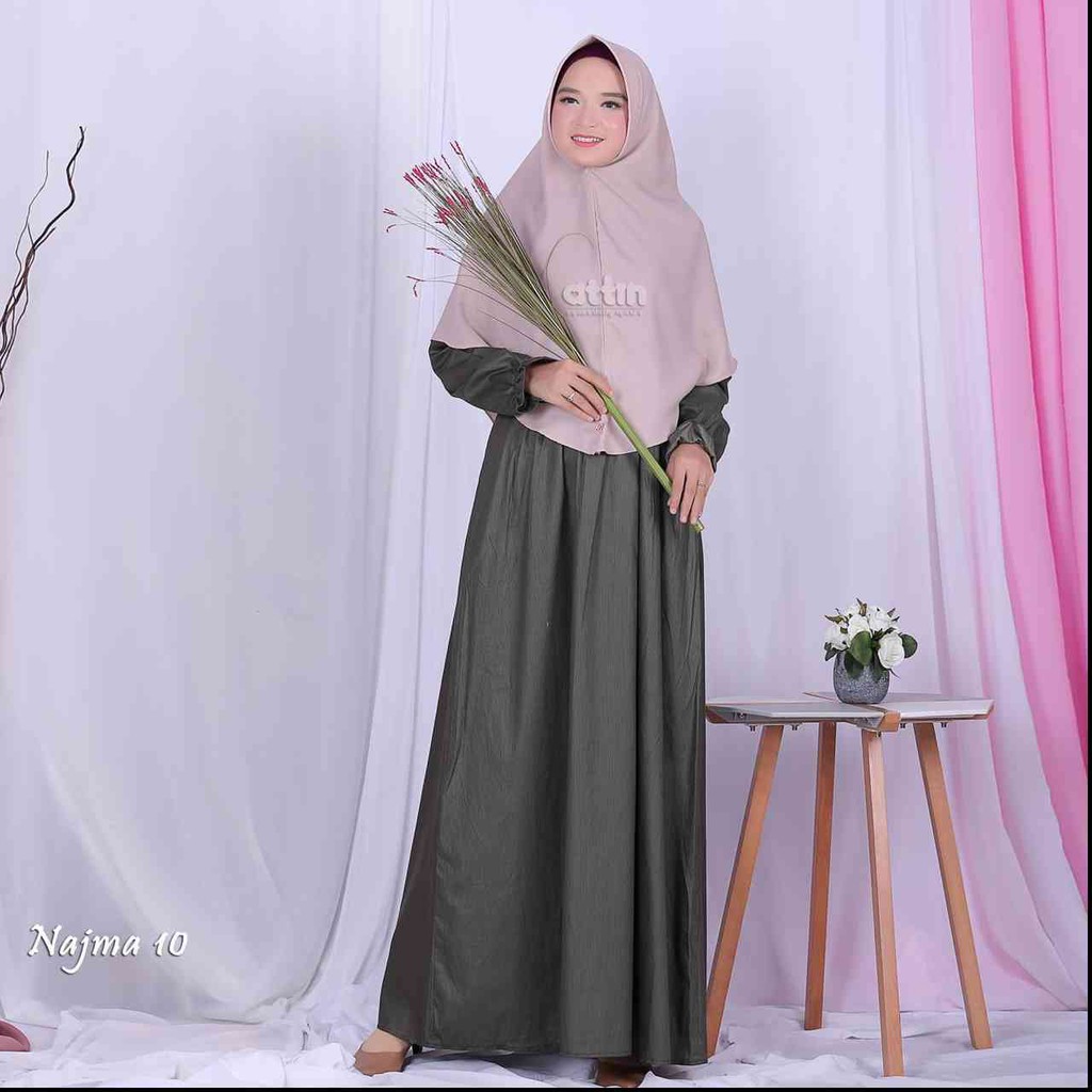 NAJMA DRESS KODE 08-11 MOTIF MINI STRIPE ORIGINAL BY ATTIN