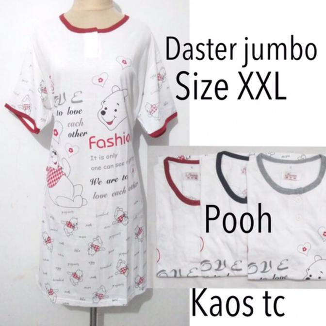 DASTER BAJU TIDUR JUMBO DEWASA KAOS ADEM WANITA HDSS-298
