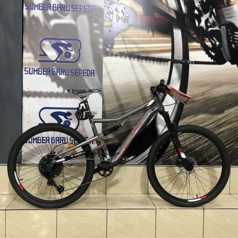 SEPEDA GUNUNG MTB THRILL OUST TEAM 10 SPEED 27.5 INCH FREE HOLDER