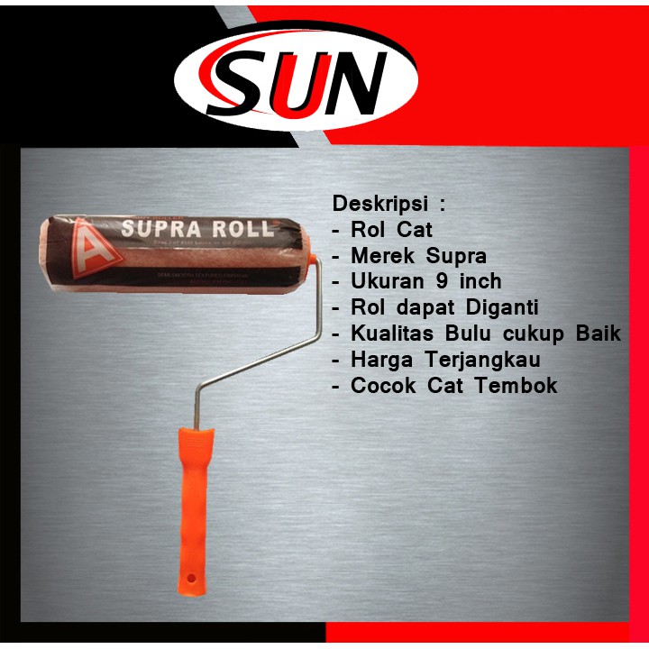 Kuas Rol Roll Cat Tembok Bulu Busa 9  Inch