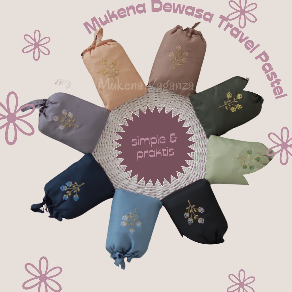 Mukena Dewasa | Mukena Travel pastel