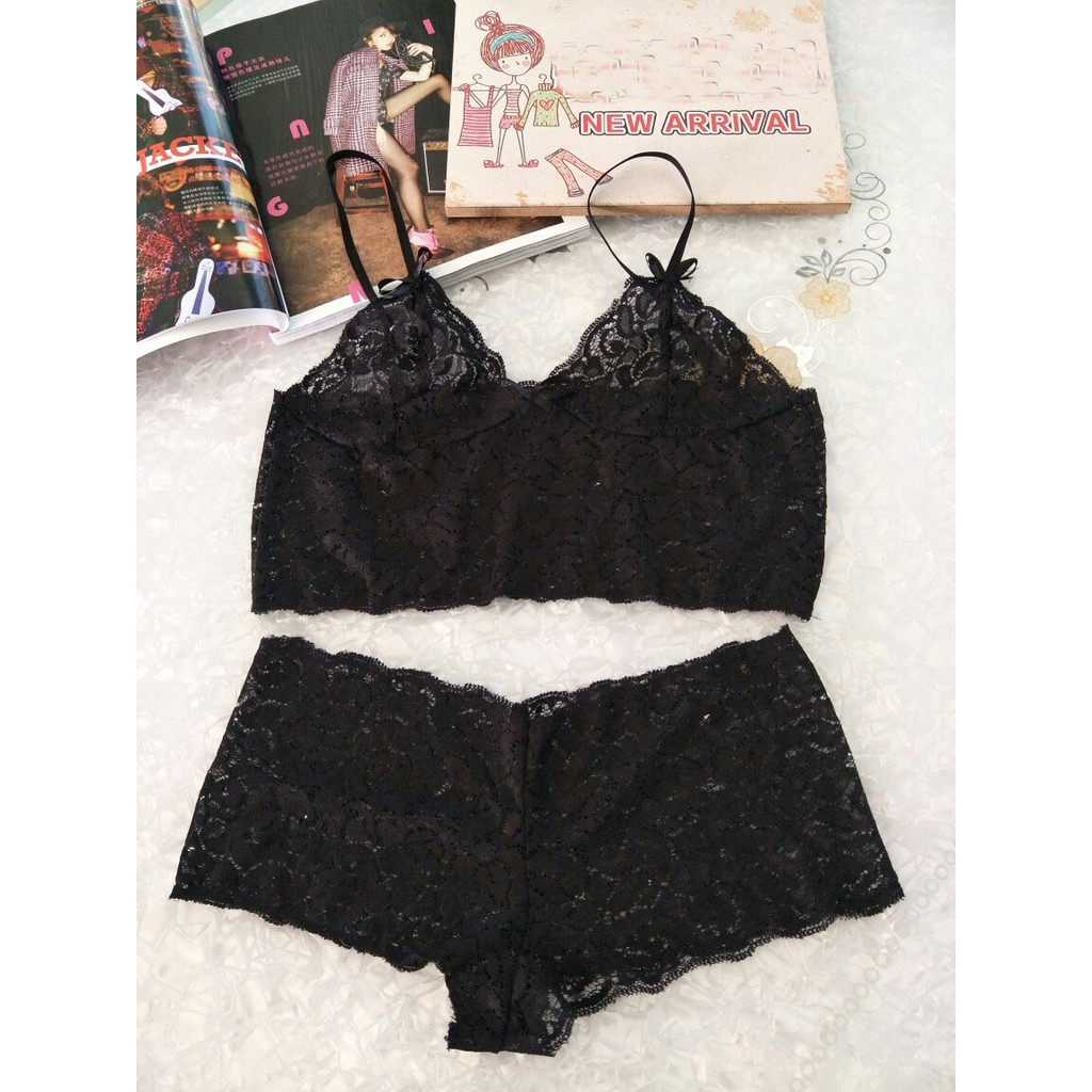 Sexy Bra Celana Dalam Wanita Lingerie baju tidur Set Lace Underwear A303